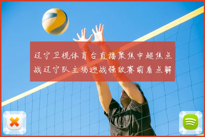 辽宁卫视体育台直播聚焦中超焦点战辽宁队主场迎战强敌赛前看点解析
